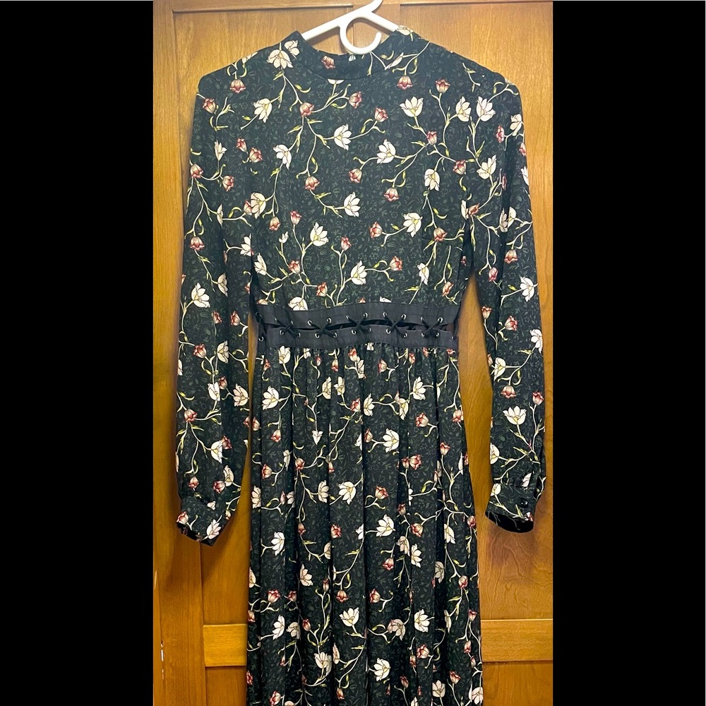 Topshop midi, long sleeve dress